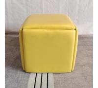 Chaise cube gigogne - Repose-pieds empilable et banc avec roulettes pivotantes pour salon et salle à manger