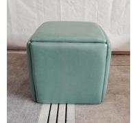 Chaise Cubique Ottomane Gigogne, Tabouret De Chaise De Canapé Empilable 5 en 1, Banc Ottoman Carré Repose-Pieds Mobile Fauteuil De Toilette avec Pivot, pour Salon, Salle à Manger, Green