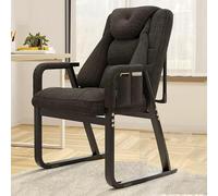 Chaise D’appoint Mid Century Modern Chair Fauteuil Inclinable,Chaise De Canapé Plat Allongée Chaise Confortable pour Chambre à Coucher Petites Pièces Intérieures,Faut, Nero