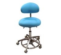 Chaise d’Assistant Dentaire, Tabouret de médecin à Hauteur réglable, siège pivotant Ergonomique Tabouret de Dentiste avec Support Dorsal pour cliniques, cabinets dentaires, laboratoires, A8