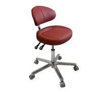Chaise d’Assistant Dentaire, Tabouret de médecin à Hauteur réglable, siège pivotant Ergonomique Tabouret de Dentiste avec Support Dorsal pour cliniques, cabinets dentaires, laboratoires, B4