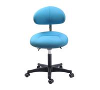 Chaise d’Assistant Dentaire, Tabouret de médecin à Hauteur réglable, siège pivotant Ergonomique Tabouret de Dentiste avec Support Dorsal pour cliniques, cabinets dentaires, laboratoires, A1