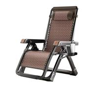 Chaise d’extérieur à gravité zéro avec Appui-tête réglable Chaise Longue Pliante Chaise Longue inclinable Chaise Longue de Jardin avec Une capacité de 300 kg Confortable et Durable (Couleur