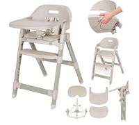 Lionelo Matt Chaise Haute Bébé 5 en 1, Pliable et Évolutive (Beige)