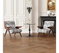 Chaise d'appoint avec table d'appoint - Fauteuil moderne pour bureau, salon, réunion d'affaires et loisirs