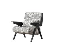 Chaise d'appoint avec table d'appoint - Fauteuil moderne pour bureau, salon, réunion d'affaires et loisirs