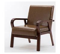 Chaise d'appoint - Chaise de salon rembourrée confortable pour chambre à coucher et salon - Chaise de lecture simple rétro avec accoudoirs et dossier pour adultes