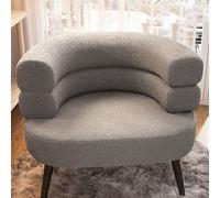 Chaise d'appoint confortable pour petits espaces, fauteuil confortable pour salon, chambre à coucher, bureau, table de maquillage, coin lecture, design en peluche, hauteur d'assise optimale
