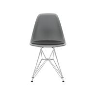Chaise d'appoint en plastique Eames DSR avec coussin d'assise Vitra - 4055737100420