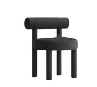 Chaise d'appoint rembourrée créative avec dossier Tabouret de salle à manger confortable pour chambre à coucher, salon, salle à manger, entrée Meuble de maison élégant