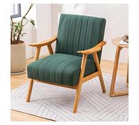 Chaise d'appoint rembourrée élégante avec cadre en bois - Parfaite pour le salon ou le bureau - Chaise longue confortable pour lire et se détendre