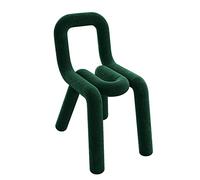 Chaise d'appoint ZHENTHE Moderne du milieu siècle, Fauteuil en Velours Vert, Dossier incurvé, 37x61x76cm(15x24x30inch), Pour Salle à manger, Chambre, Détente