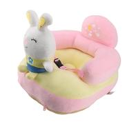 Chaise d'apprentissage pour bébé, siège de soutien pour bébé, canapé pour bébé, angle réglable, anti-chute, peluche, sûre, fiable, portable pour nourrissons et tout-petits. 1 x (Lapin)