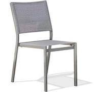 Chaise dcb garden en aluminium empilable non pliable exterieur H. 84 cm gris gris G