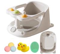 Chaise de baignoire pour bébé pour le bain pour tout-petit | Chaise de baignoire aux ventres pour bébé assis, nourrisson assis siège de bain, siège de soutien à douche pour nourrissons avec ventou