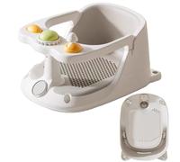 Chaise de baignoire pour bébé - Tasses d'aspiration pour baignoire de bébé, carafe de rinçage et jouets | Chaise de soutien de sécurité pour bébés de 6 mois et plus, confortable baignoire pour la