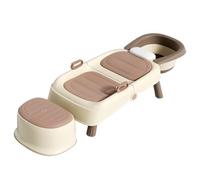 Chaise De Bain Pliable, Cadre De Soutien Pour Le Bain Et Station De Shampoing, Chaise Longue Multifonctionnelle Pour Shampoing, Adaptée À Un Usage Domestique Et En Salon(Style 1)