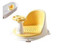 Chaise de bain pour bébé | Support de bain Dispositif de lavage confortable en toute sécurité | Couptions de bain mignonnes pour bébés assis pour la salle de bain maison de camping piscine de plage