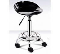 Chaise de bar avec dossier - Design minimaliste moderne - Roulette pivotante à 360° - Hauteur réglable - Pour la maison ou le bar