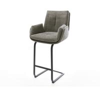 Chaise-de-bar Clea-Flex Bou oux Boue Pied cantilever plat noir Noir