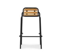Chaise de bar d'extérieur Vig bois 75cm WxHxD 51x89x45cm