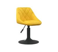 Chaises pivotantes à manger lot de 2 Noir Velours chaise fauteuil vidaXL
