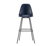 Chaise de bar haute Eames Fiberglass basic dark powder coated steel base