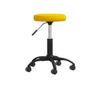 Chaise de bar interieur non pliable H. 54 cm en plastique jaune