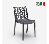 Chaise de bar-jardin-restaurant moderne empilable Matrix BICA