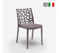 Chaise de bar-jardin-restaurant moderne empilable Matrix BICA