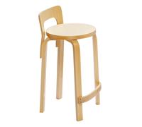Chaise de bar K65 structure laqué claire clear lacquered solid birch base