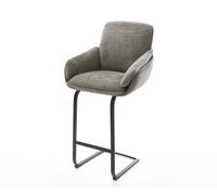 Chaise-de-bar Luan-Flex Bou oux Boue Pied cantilever plat noir Noir