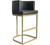 Chaise de bar menzzo interieur non pliable en metal H. 100 cm noir Noir G