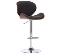 Chaise de Bar Noir Similicuir Siège Tabouret Bistrot Comptoir Pub vidaXL