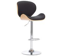 Chaise de Bar Noir Similicuir Siège Tabouret Bistrot Comptoir Pub vidaXL
