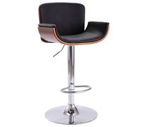 Chaise de Bar Noir Similicuir Tabouret Siège Bistro Comptoir Restaurant vidaXL