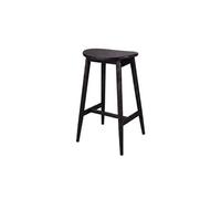 Chaise de bar Orust Bois Hévéa 43x36x77 cm Noir