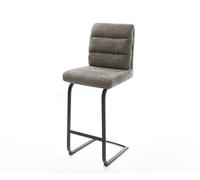 Chaise-de-bar Pela-Flex Bou oux Boue Pied cantilever plat noir Noir