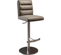 Chaise-de-Bar Pela-Flex Pied pivotant réglable en Hauteur Acier Inoxydable Cuir véritable Boue pivotant Ressorts ensachés