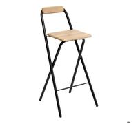 Chaise de bar pliante "" louna"" effet chêne naturel - 5 five simply smart