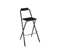 Atmosphera - Chaise de bar pliante Louna - Noir Noir G