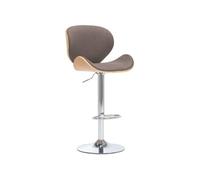Vidaxl Chaise De Bar Taupe Tissu