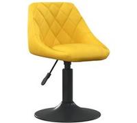 Chaise de bar vidaxl H. 62.5 cm non pliable en plastique interieur jaune Jaune G