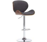 vidaXL Chaise de bar Gris Tissu