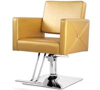 Chaise de barbier à pompe hydraulique - Chaise de spa rotative à 360° pour salon de coiffure - Table et design pour une expérience client ultime