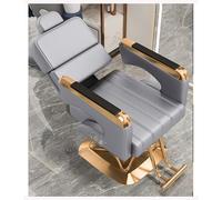 Chaise de barbier, chaise de salon hydraulique inclinable, siège extra large, équipement de salon pour spa et shampooing, gris