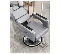 Chaise de barbier, chaise de salon hydraulique inclinable, siège extra large, équipement de salon pour spa et shampooing, gris