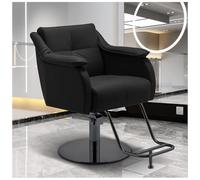 Chaise de barbier hydraulique classique pour salon de coiffure réglable avec siège rembourré en T pour une relaxation ultime