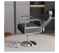 Chaise de barbier hydraulique rotative à 360 ° - Chaise de salon de coiffure - Chaise de coupe professionnelle - Design Mon Grey pour salons