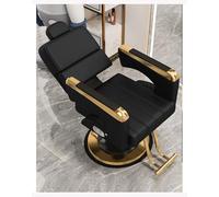 Chaise de barbier hydraulique très résistante extra large inclinable pour salon de beauté et spa - Design ergonomique pour plus de confort et de durabilité - Noir